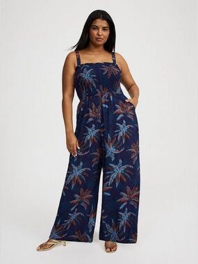 Torrid Smocked Tube Jumpsuit NWT